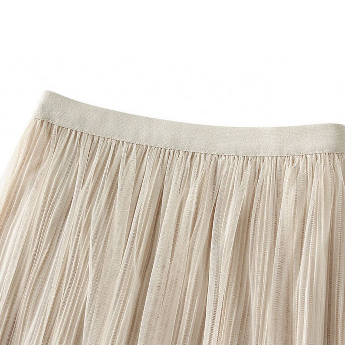 Vintage Tulle A-Line Flared Fishtail Skirt