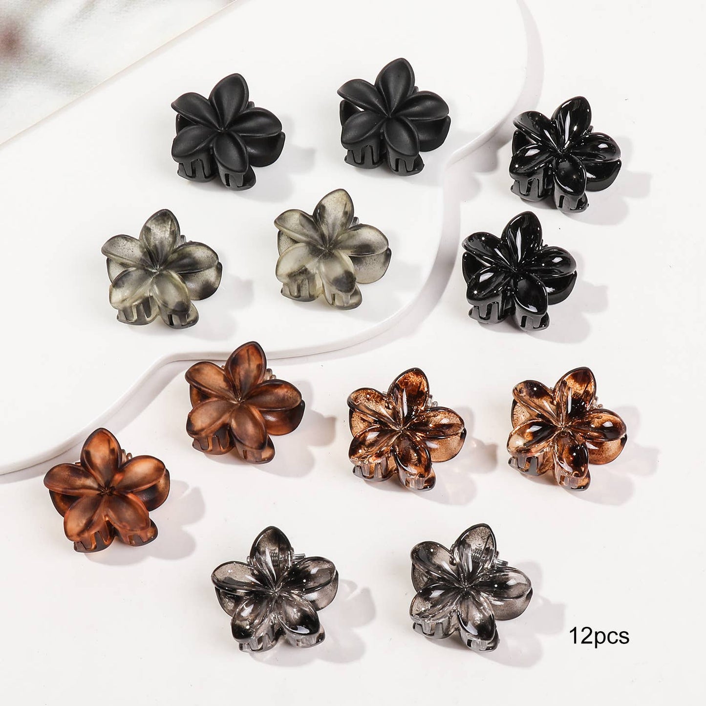 Twelve sets of high-end small hair clips