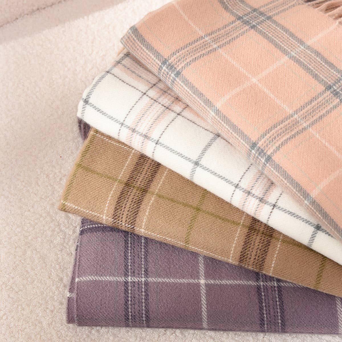 Vintage Stripe Knit Scarf - Unisex Winter Wrap