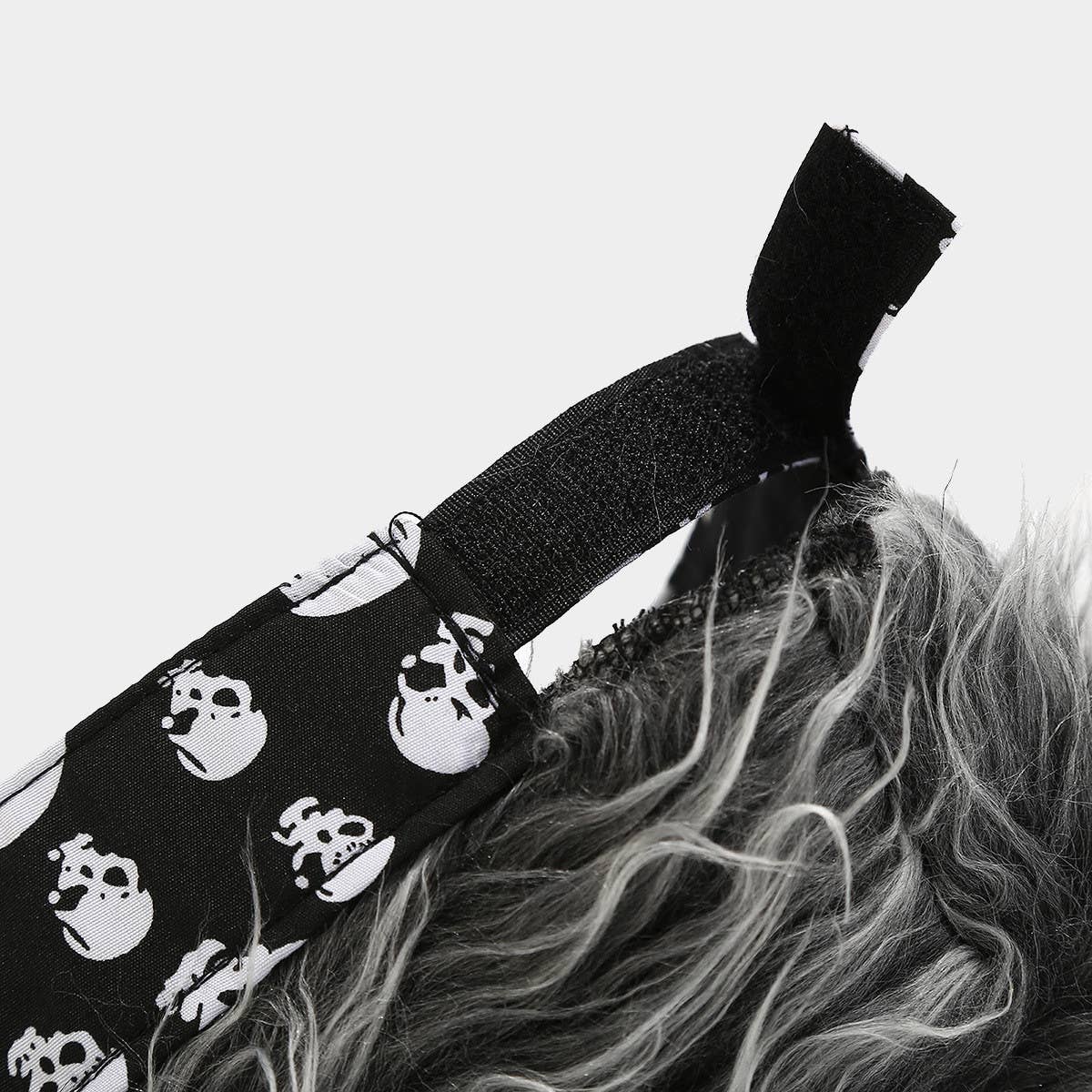 HALLOWEEN SKULL PERSONALIZED WIG BASEBALL CAP_CWAB2928