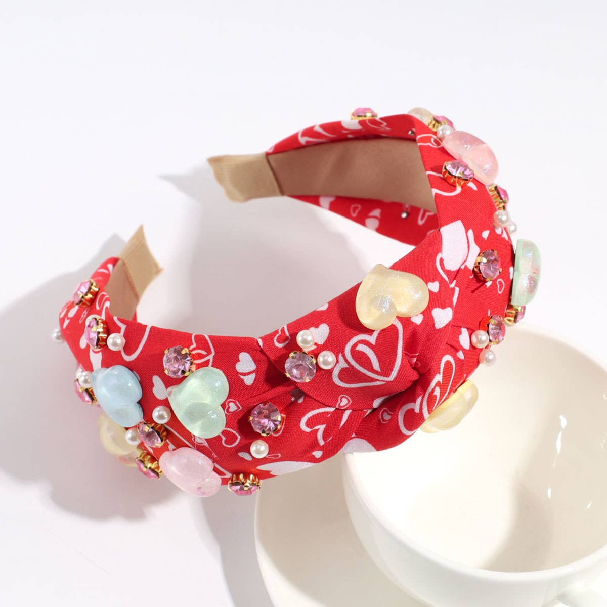 VERSATILE WIDE KNOTTED HEART HEADBAND