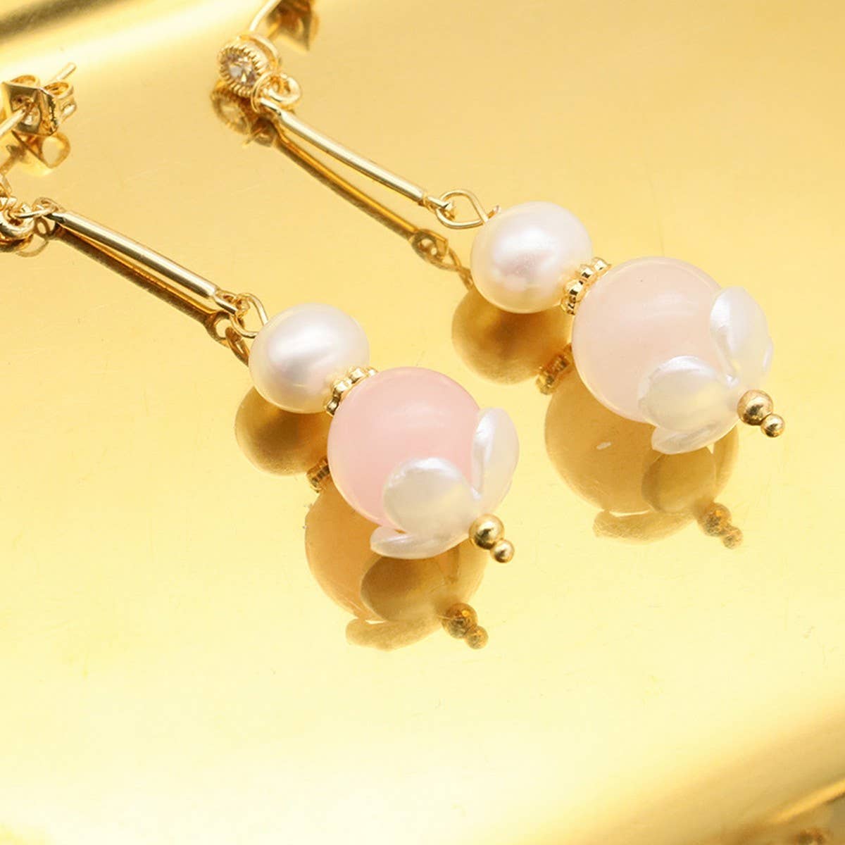 NEW DESIGN LONG FOREST PEARL EARRINGS FOR WOMEN