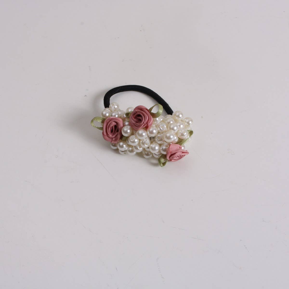 Cute Floral Pearl Hair Tie for Sweet Girls