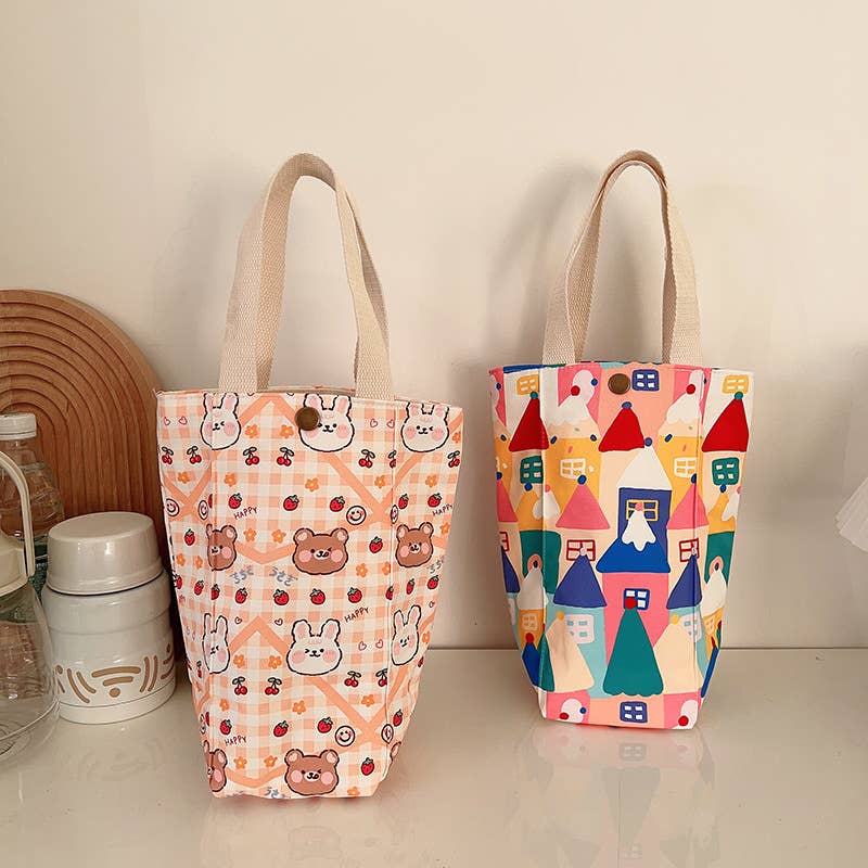 Cartoon three-dimensional water cup sleeve bag