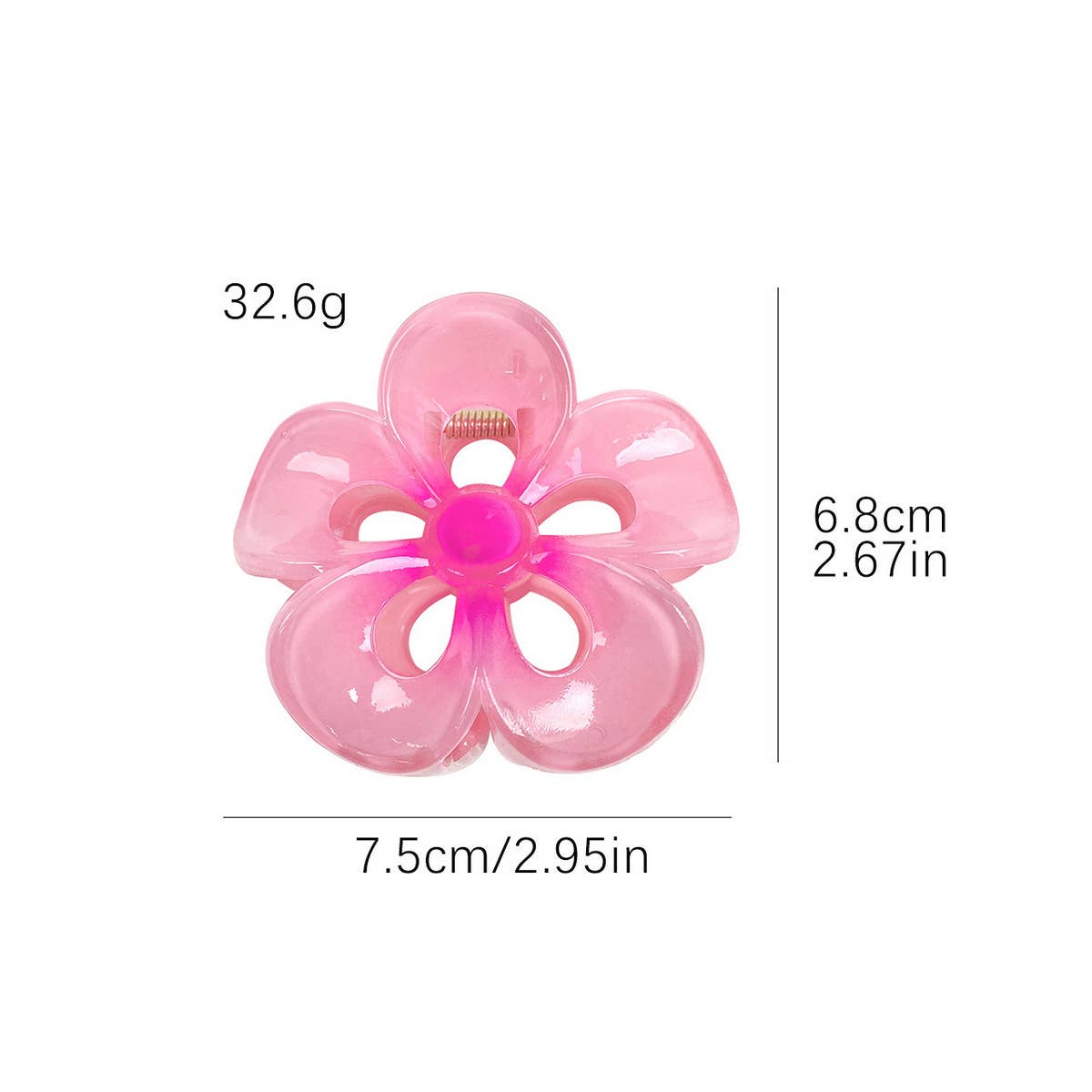 Colorful Plumeria Hair Claw - Sweet Floral Clip_CWAHA1010