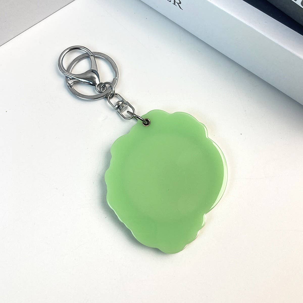 Cute Cabbage Slide Mirror Keychain Acrylic