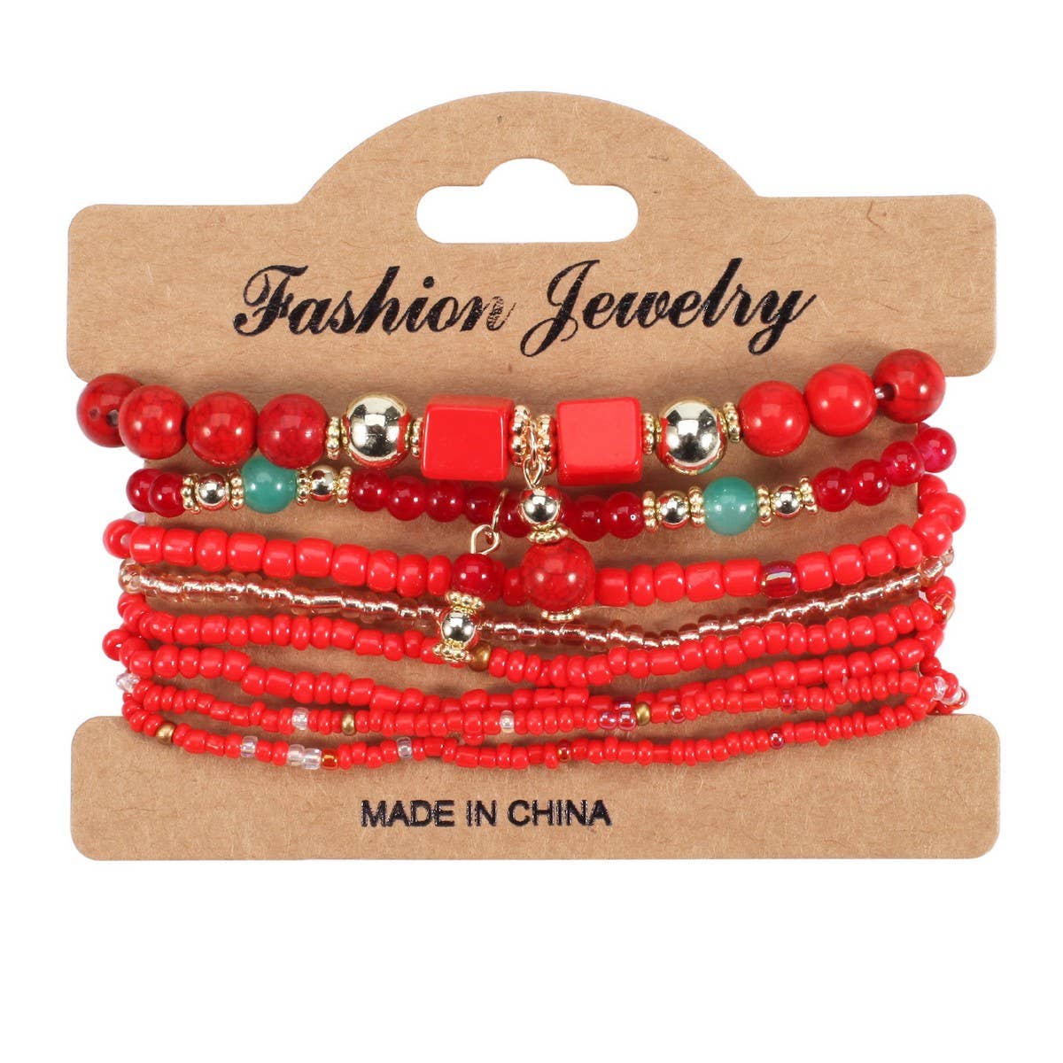 CWMM10436_BOHO BEADED HANDMADE BRACELET SET 8PCS WOMEN