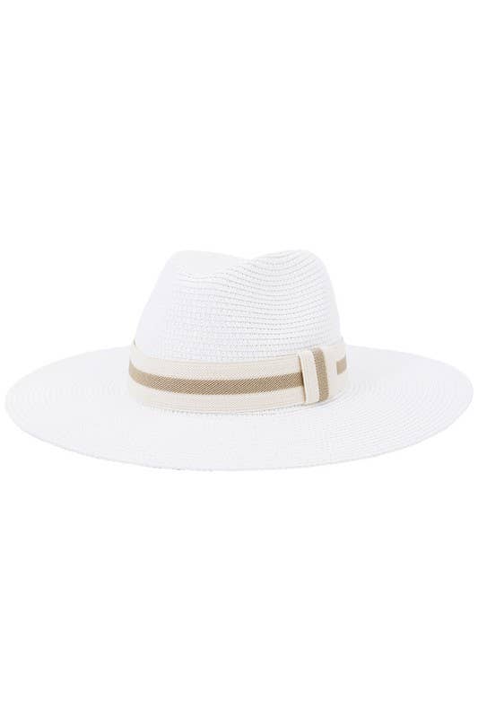 CASUAL SUMMER BANDING  PANAMA HAT_CWAH102
