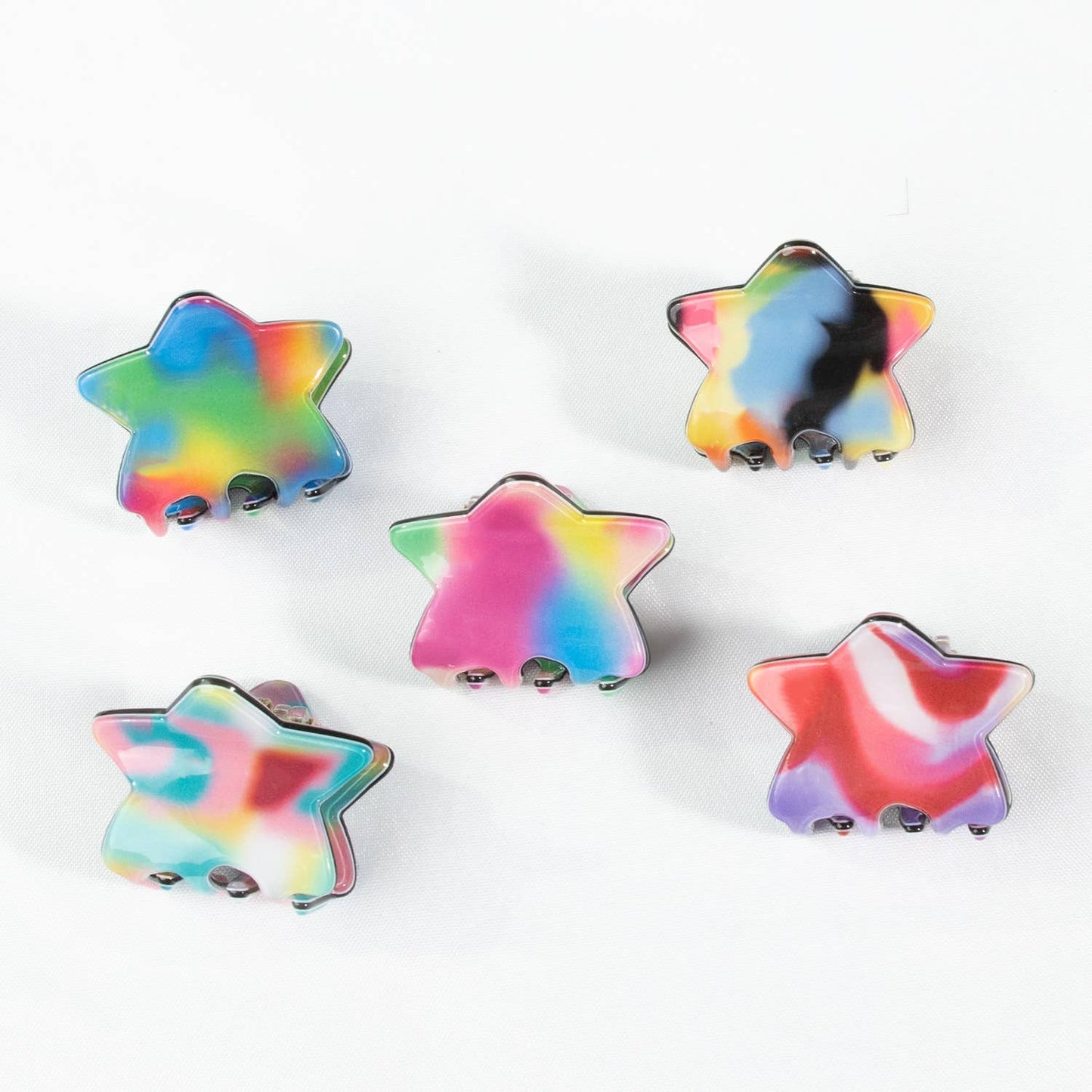 RAINBOW STAR HAIR CLAW CLIP SMALL_CWAHA0325