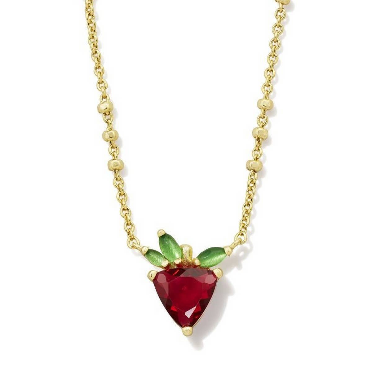 Simple fruit zircon clavicle necklace_CWMM5308