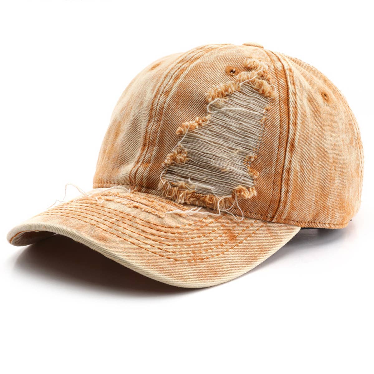 Vintage Washed Hole Baseball Cap for Men & Women_CWAH0907