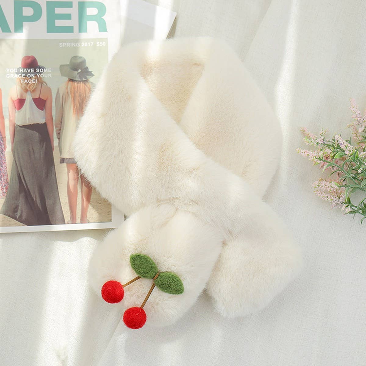 Cute Faux Rabbit Fur Scarf for Women ?  Warmth
