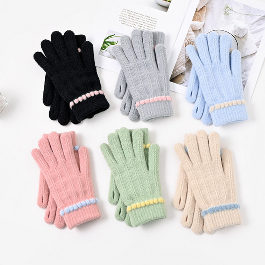 Women??¢s Winter Knit Gloves Touchscreen Warm Thick_CWAG0526