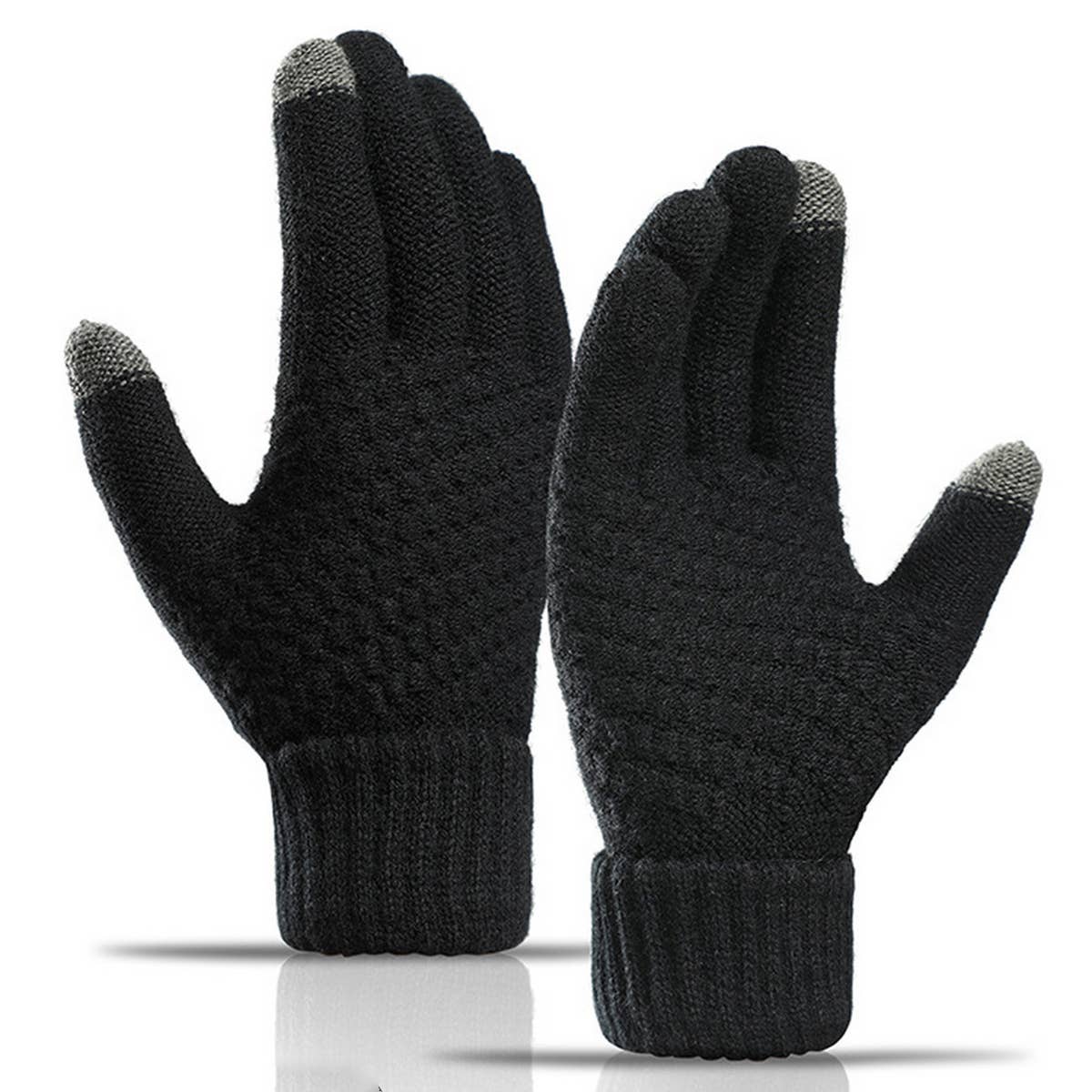 Unisex Touchscreen Gloves ? Soft Knit Winter Style_CWAG0022