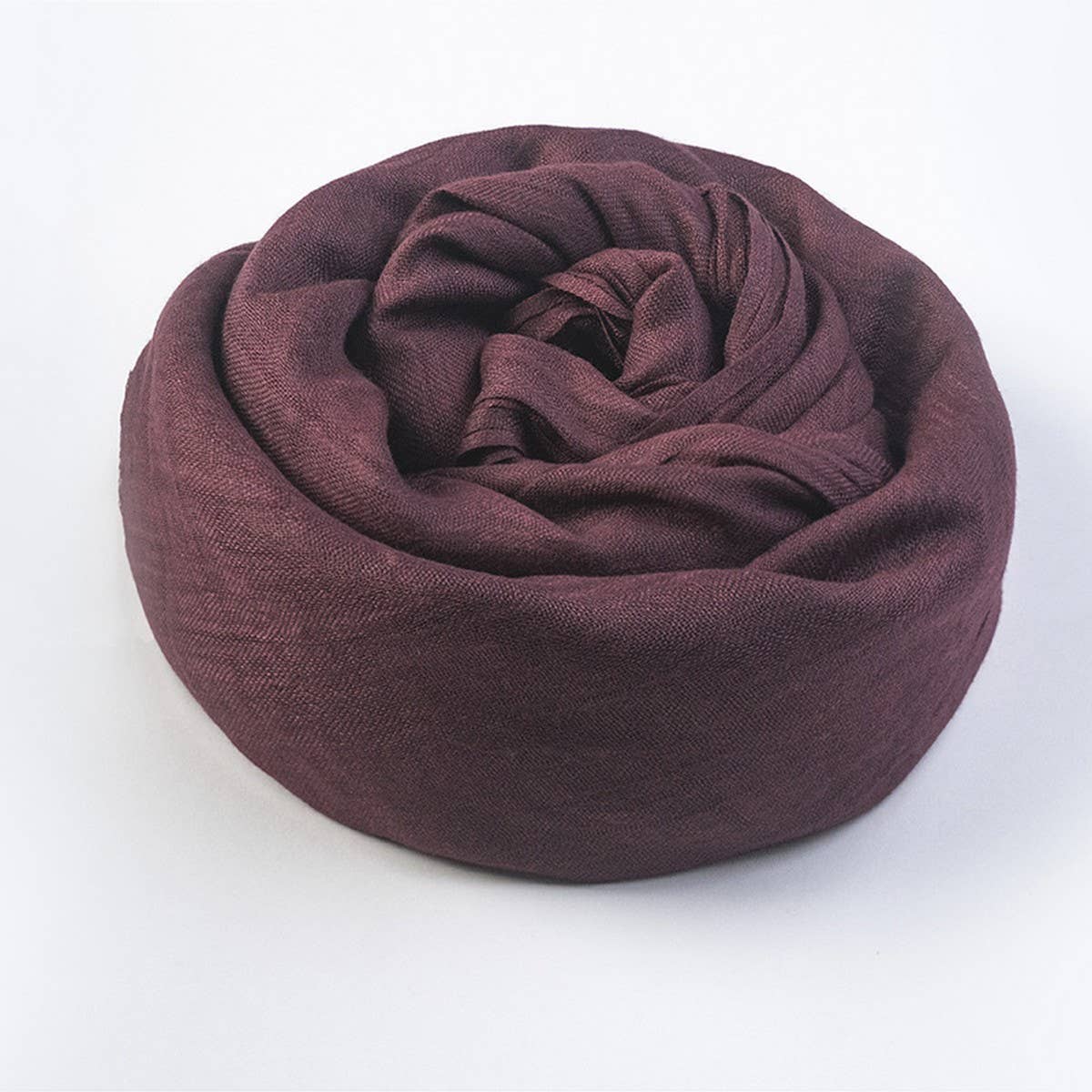 Solid Cotton Linen Scarf for Women Summer Sun Prot_CWASC1451