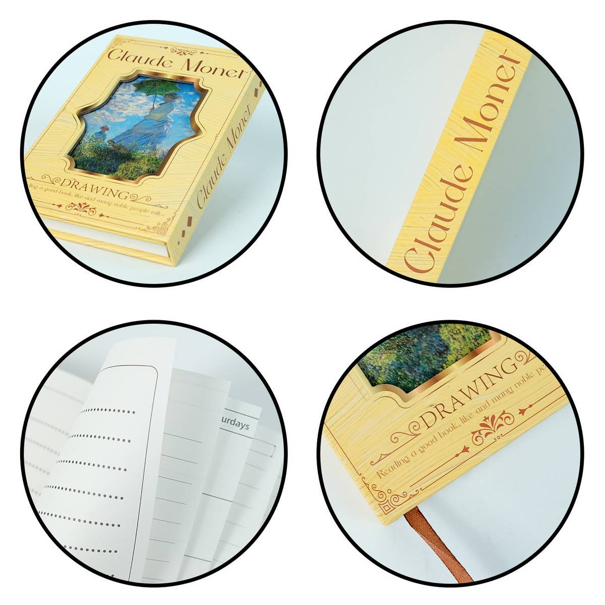 OIL PAINTING HARD COVER THICK NOTEBOOK_CWMM1847