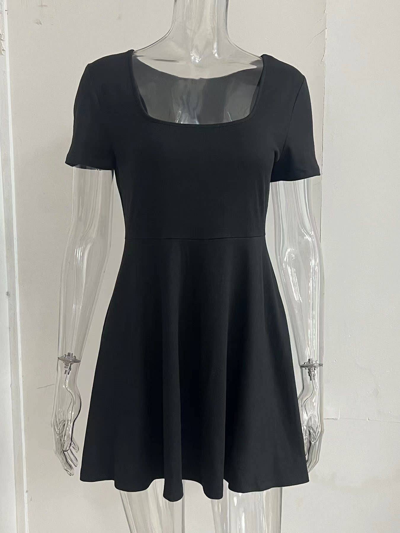 Waist-cinching dress and anti-glare shorts set