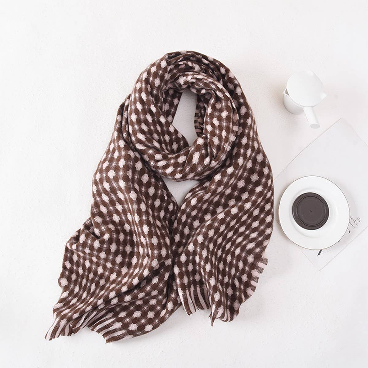 FASHION WARM CROSS WARP KNITTED PLAID SCARF_CWASC0399
