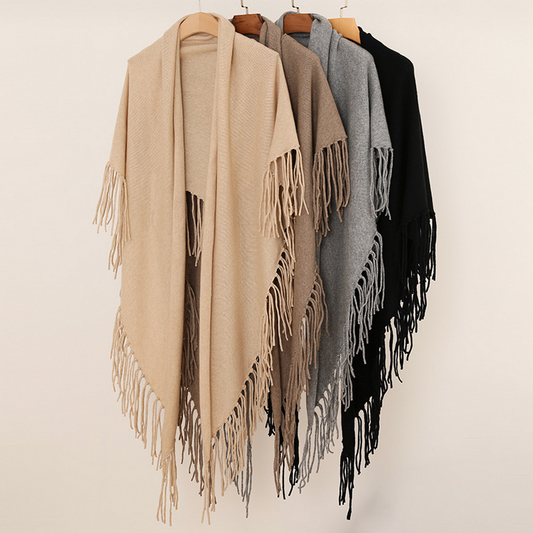 Women??¢s Warm Triangle Scarf ??Cashmere Knit_CWASC2703