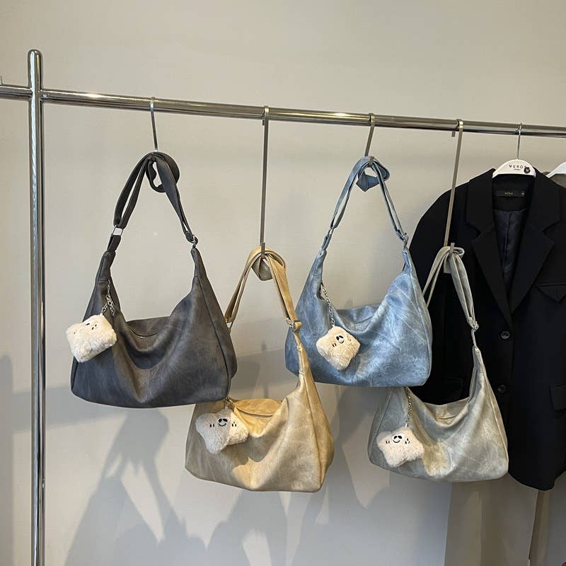 Fashionable large-capacity retro tote bag