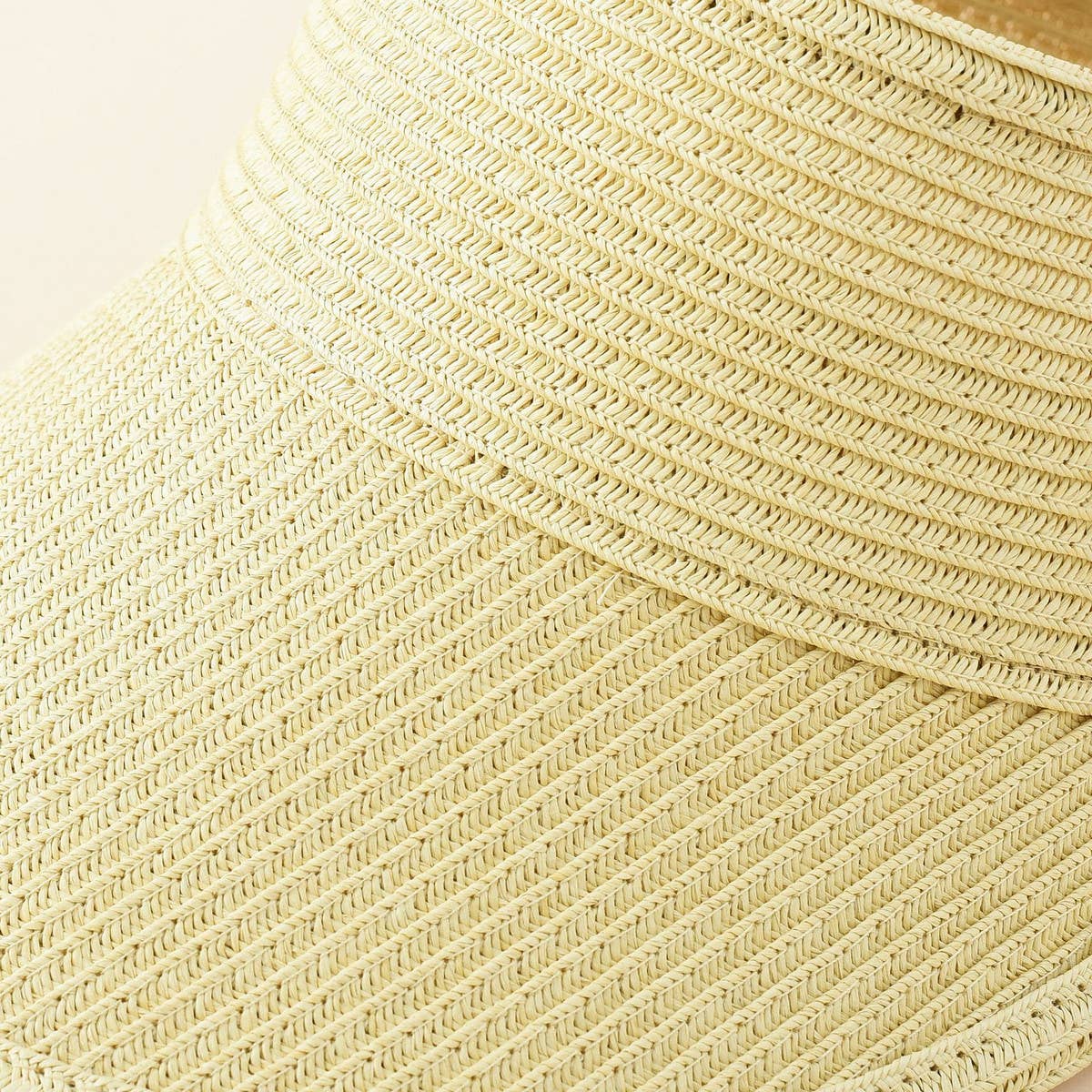 TRAVEL AND PLAY SUN PROTECTION STRAW HAT SUN VISOR_CWAH1438