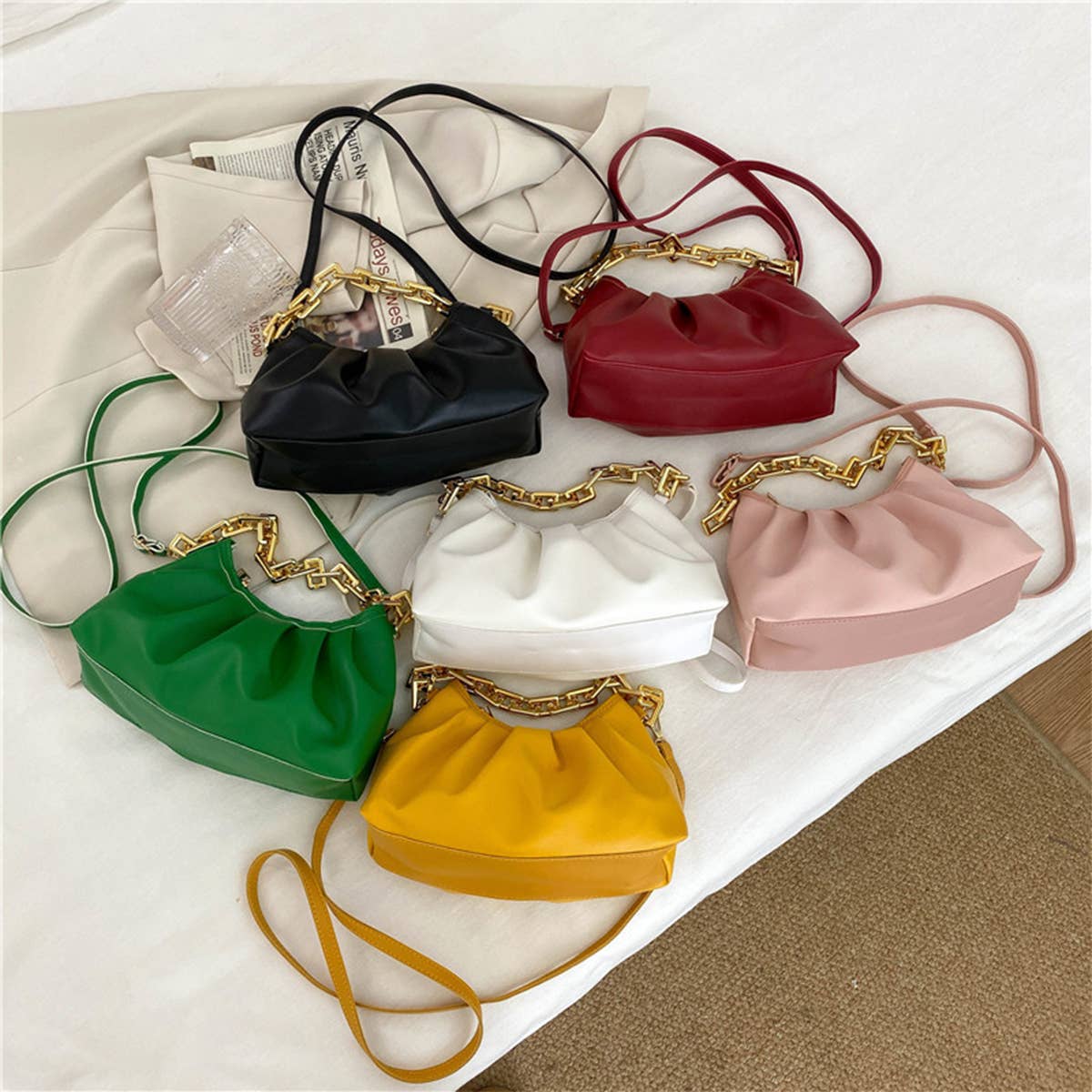 FASHION CHAIN STRAP HOBO BAG_CUAB0156