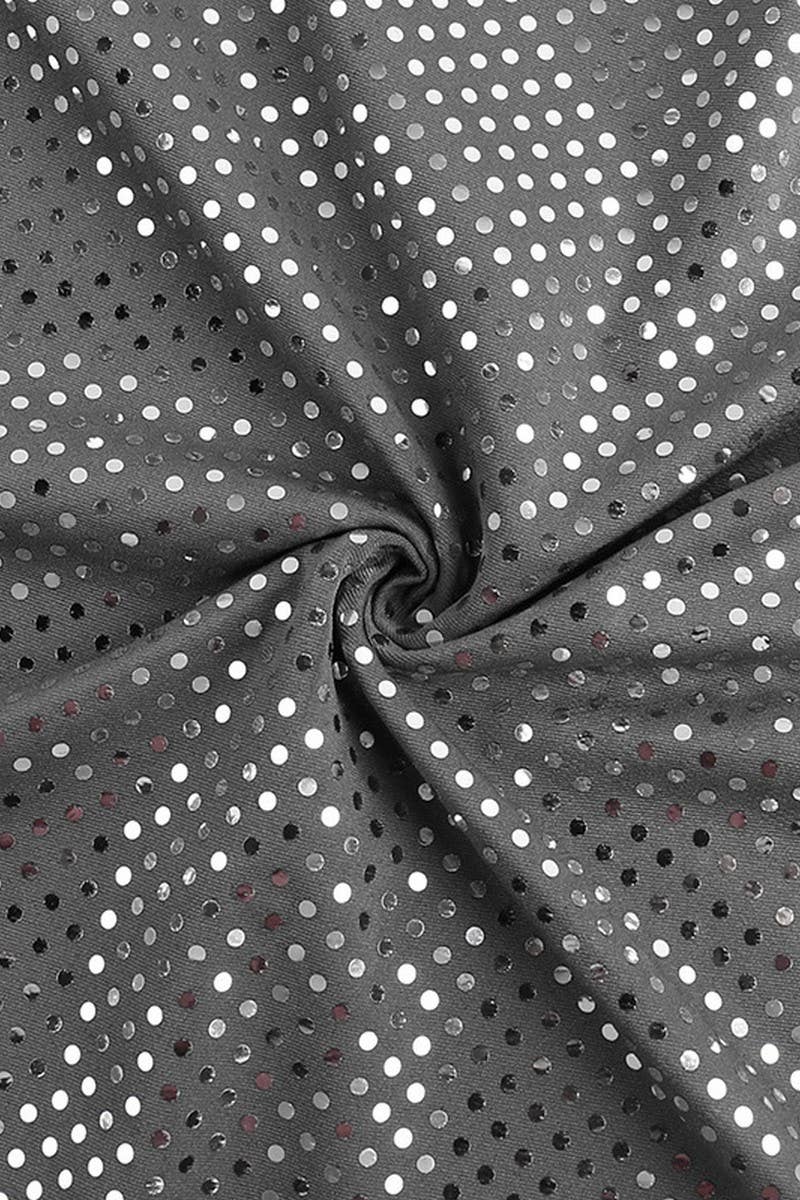 CWDMD4233_SEQUINED OFF-THE-SHOULDER LONG-SLEEVED DRESS