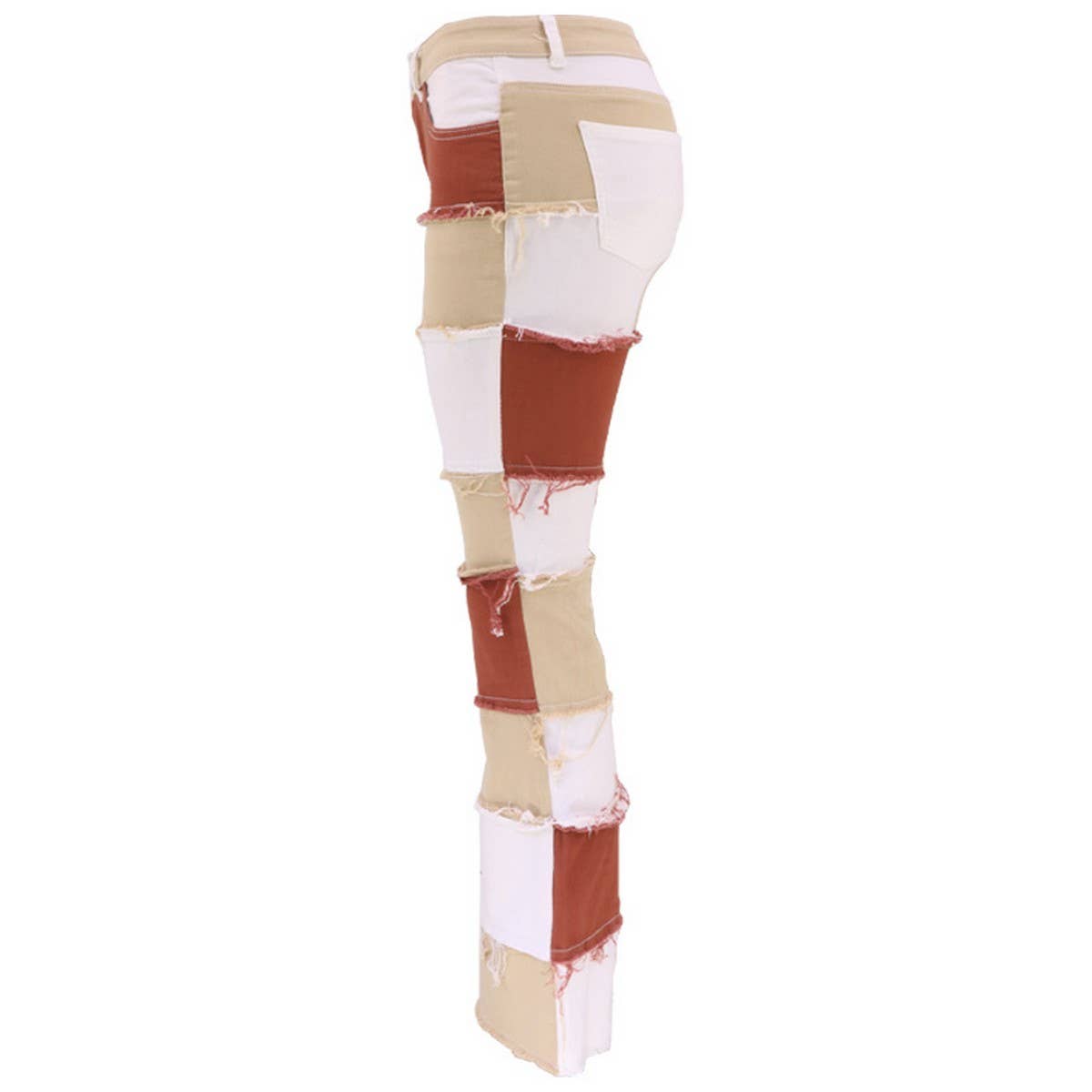 SPLICING STRAIGHT AND SLIM FITTING WIDE LEGS JEANS_CWJP0177