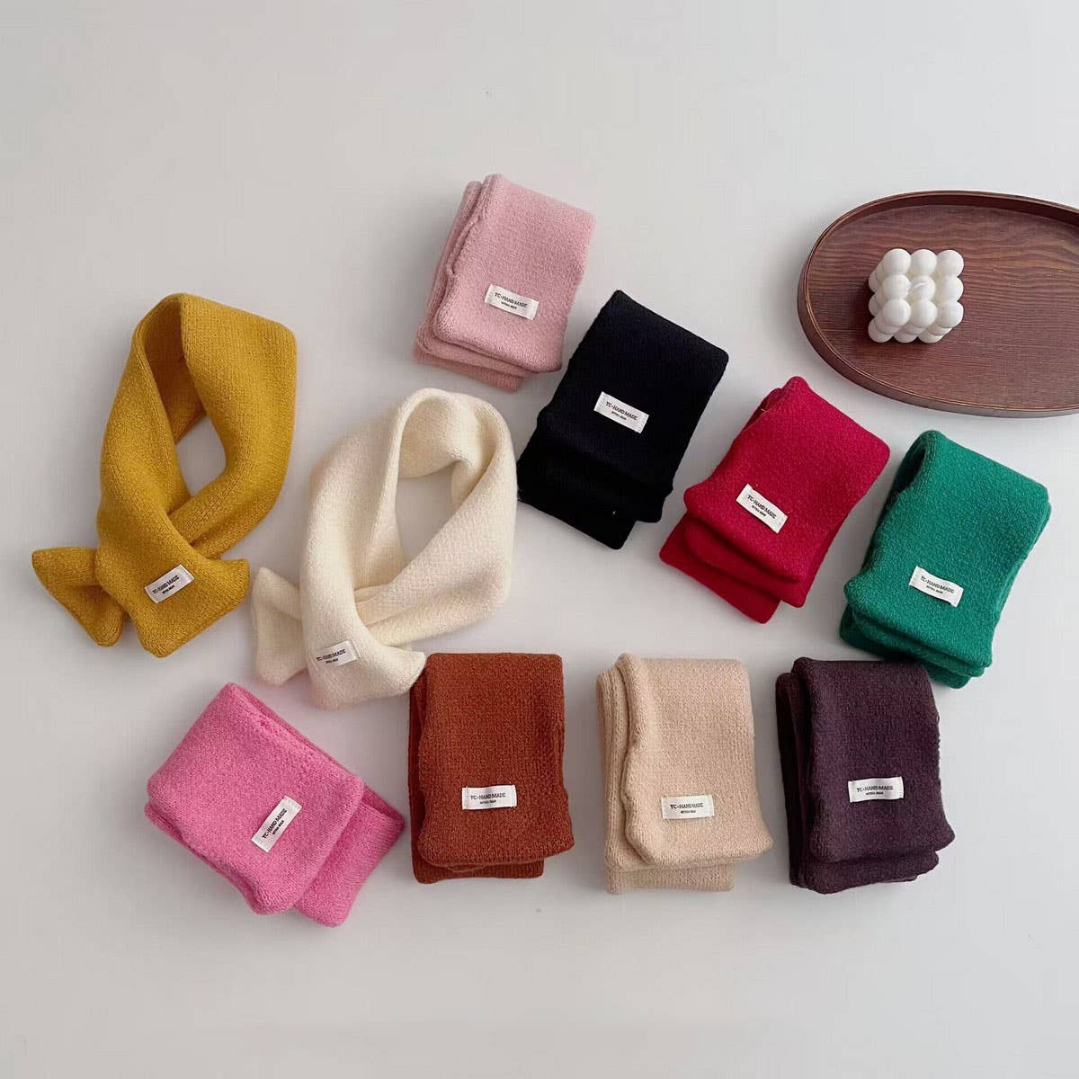 Kids Knit Scarf ? Soft Warm Cross Neck Warmer