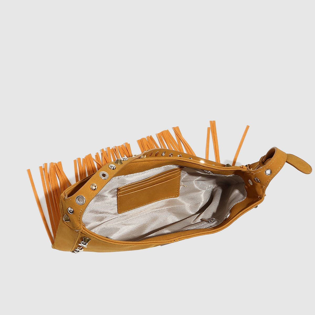 Boho Punk Studded Fringe Crossbody Bag_CWAB5685