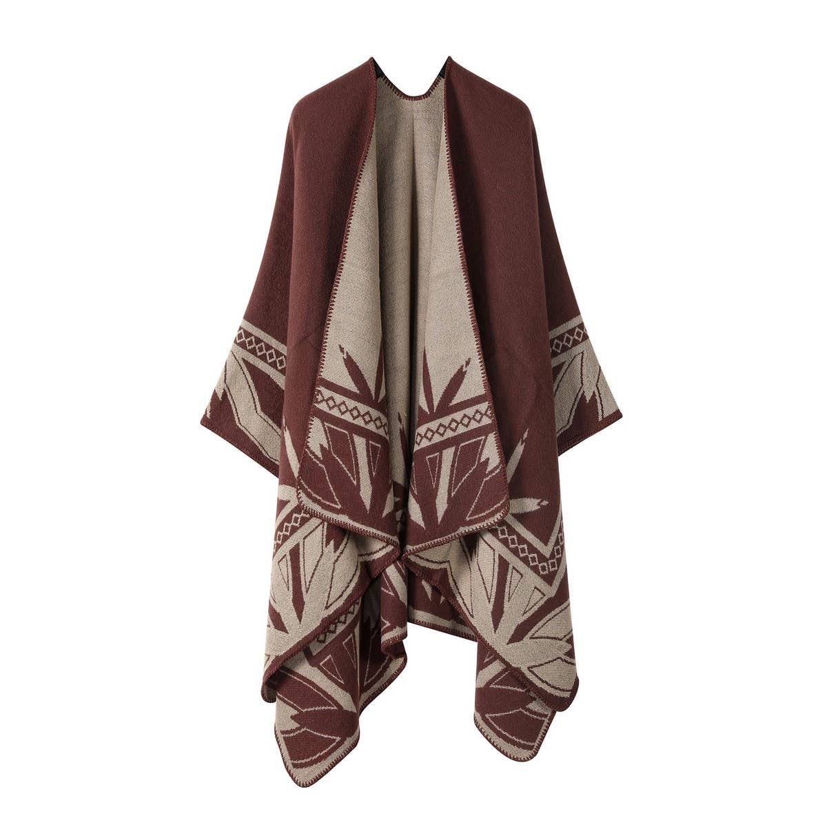 WEAR A FAUX CASHMERE CAPE SCARF SHAWL