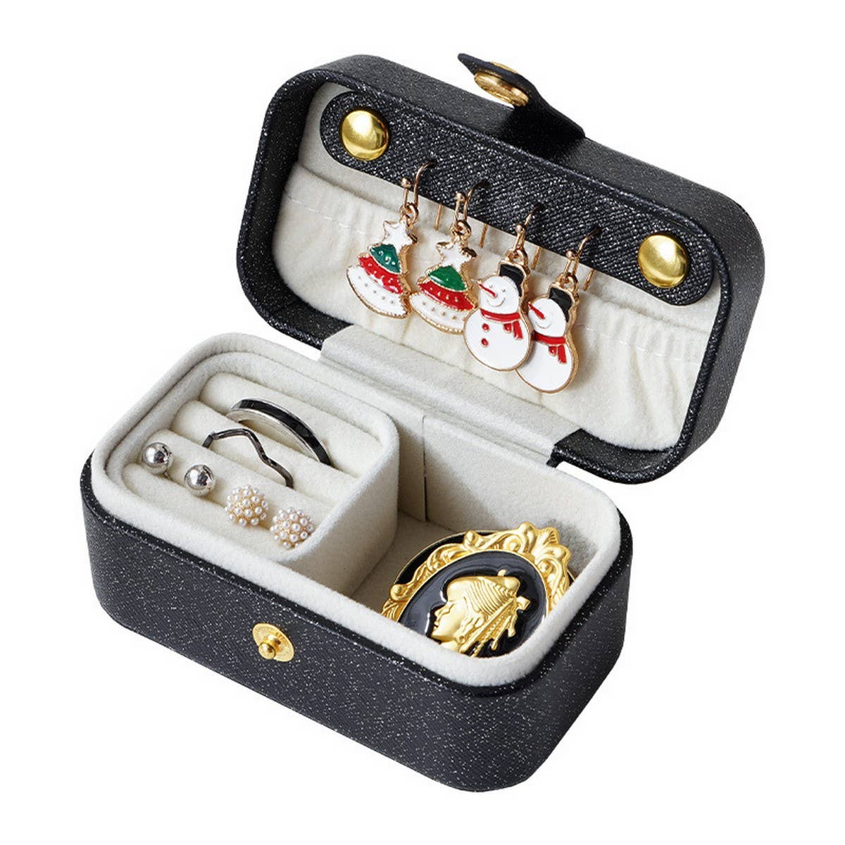 MINI SOLID COLOR JEWELRY STORAGE BOX