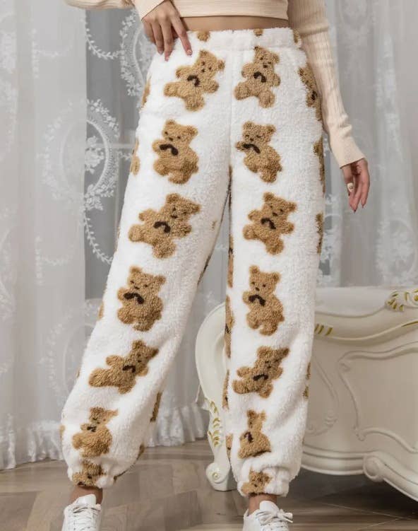 THICK FLANNEL BAGGY CORAL FLEECE PAJAMA PANTS