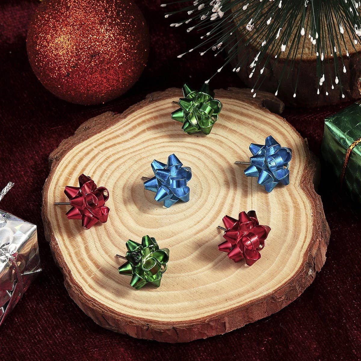 CHRISTMAS EARRING COMBINATION CARTOON EARRING SET