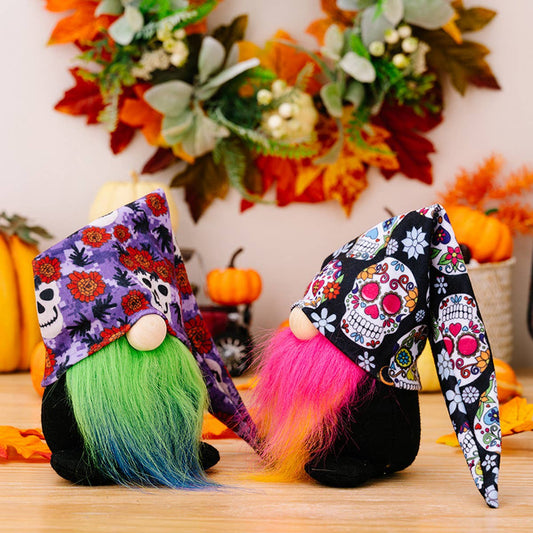 HALLOWEEN HAT DWARF DOLL COLORFUL ORNAMENTS