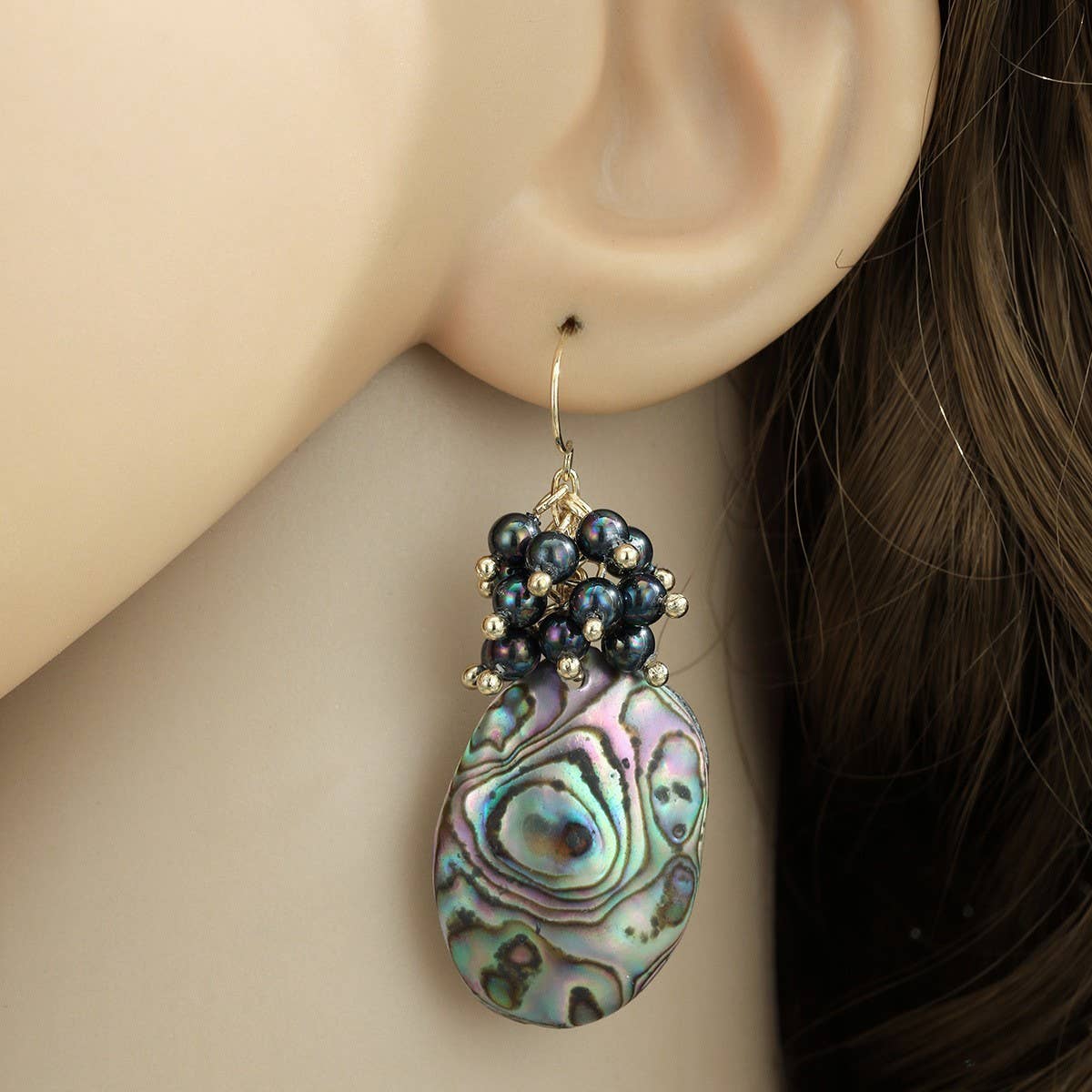 HIGH-END COLORFUL ABALONE SHELL EARRINGS