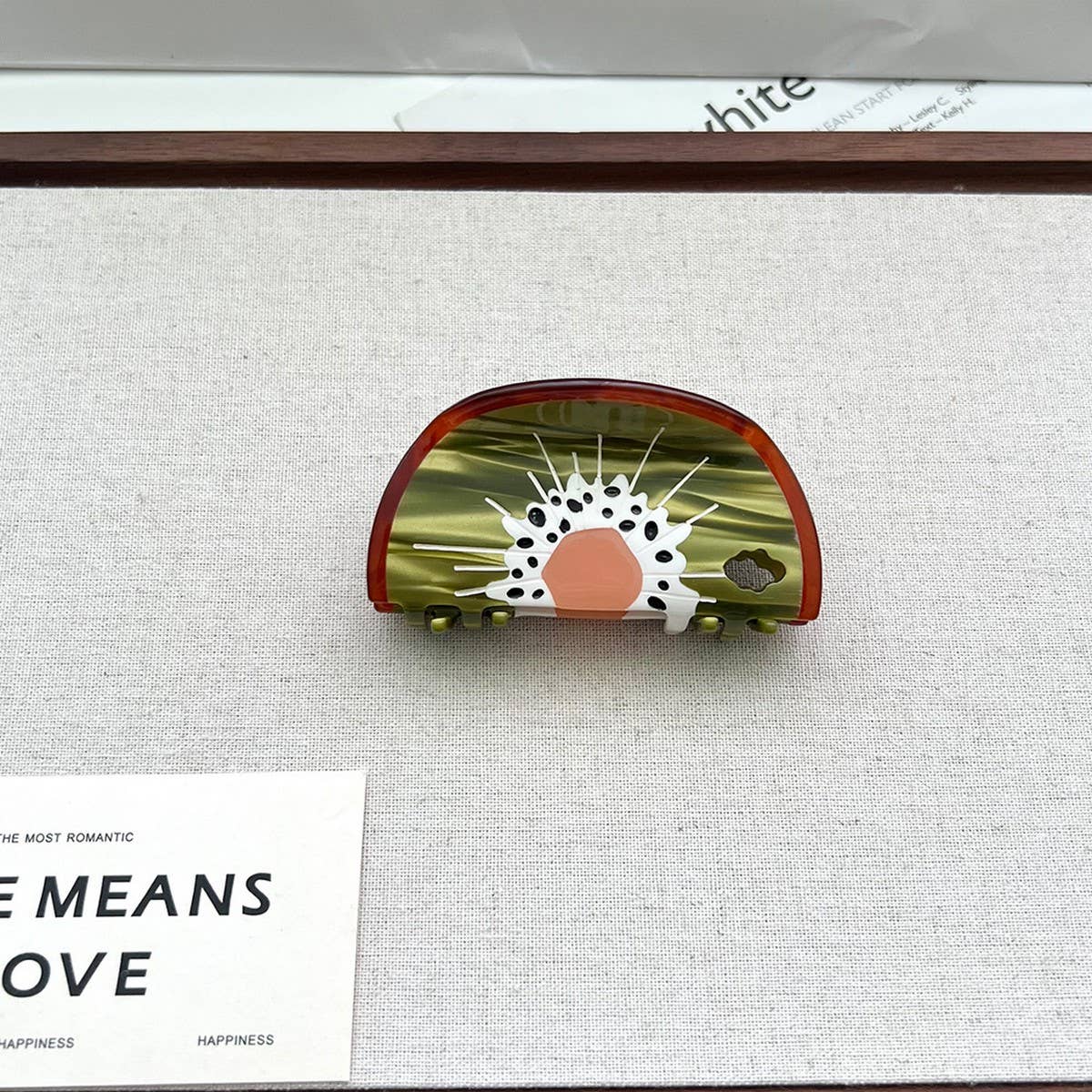 Fruit Series Acetate Hair Clips with Shark Design