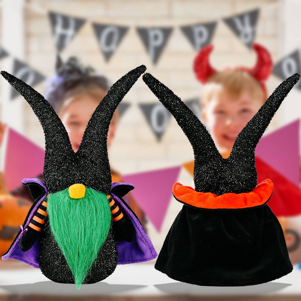 HALLOWEEN CAPE FACELESS DOLL ORNAMENTS