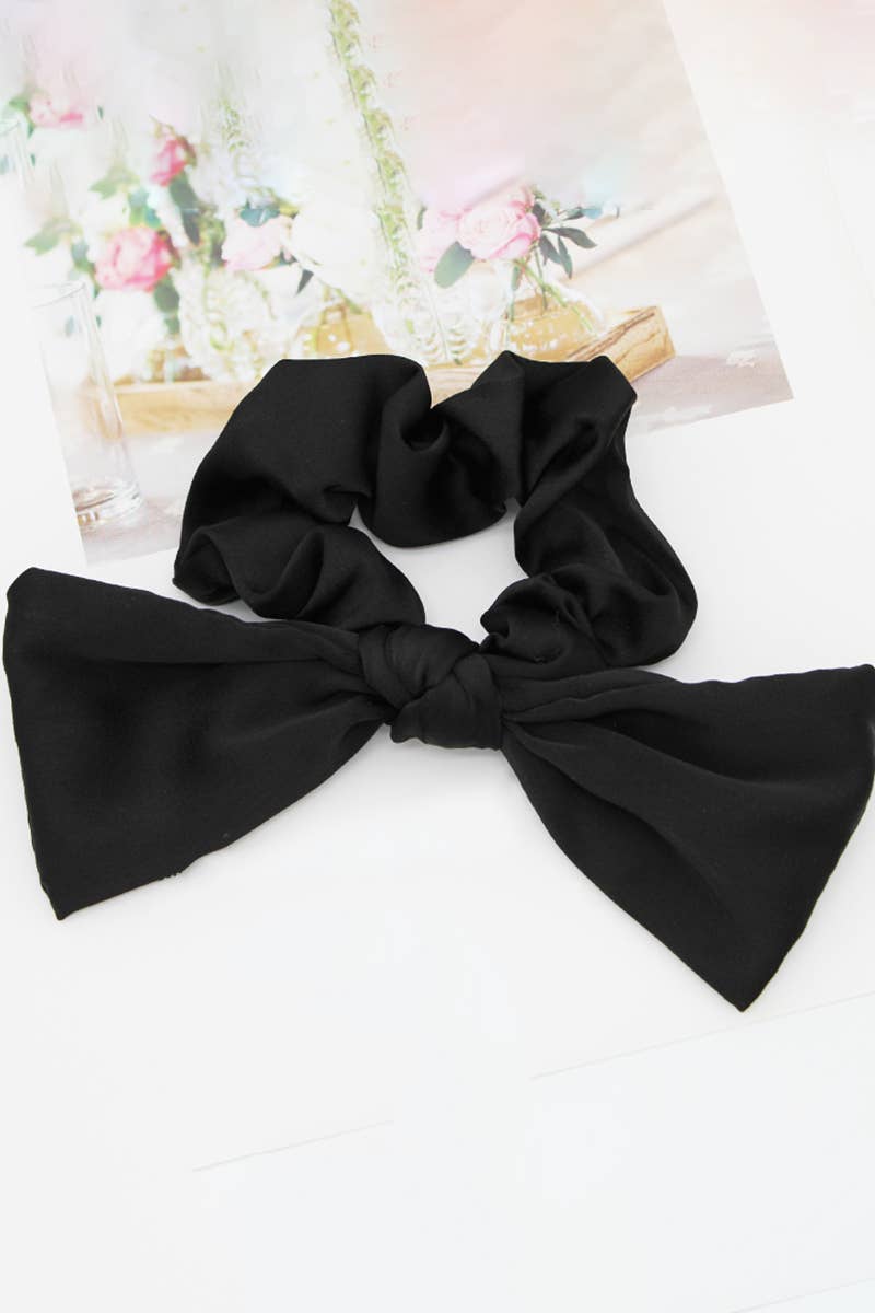 VINTAGE BOW HAIR ROPES SCARF SCRUNCHIES_CWAHA0139