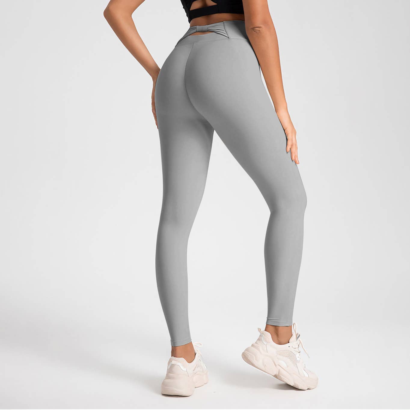 Nude high-waisted tight hip-lifting yoga pants