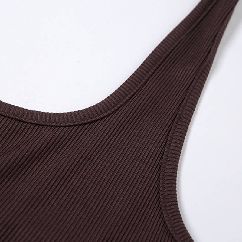 Solid color halter short design sense jumpsuit