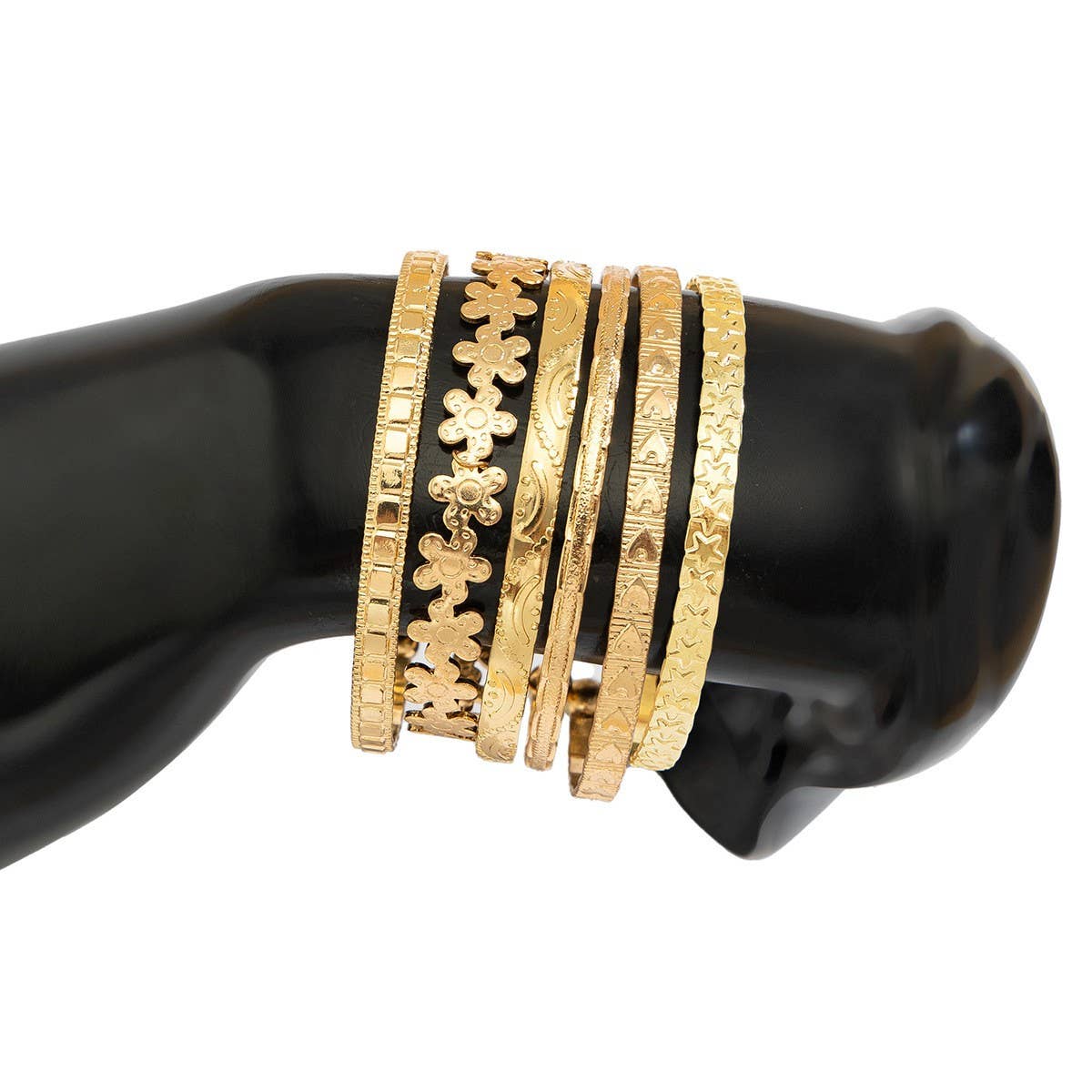 NEW FASHION METAL HEART SHAPE FLOWER BRACELET