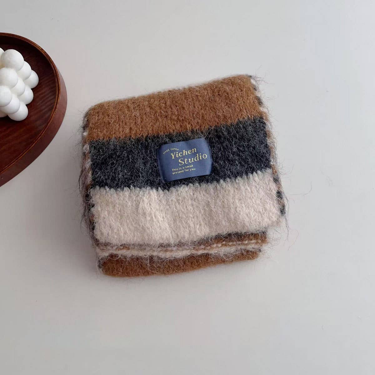 Rainbow Stripe Knit Scarf for Kids ??Winter Scarf_CWASC2109