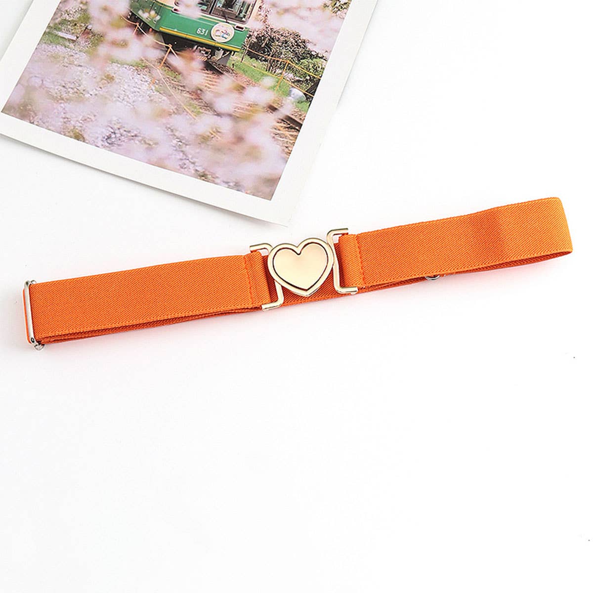 LOVE ALLOY ELASTIC BAND ELASTIC WOVEN CANVAS BELT_CWABE0680
