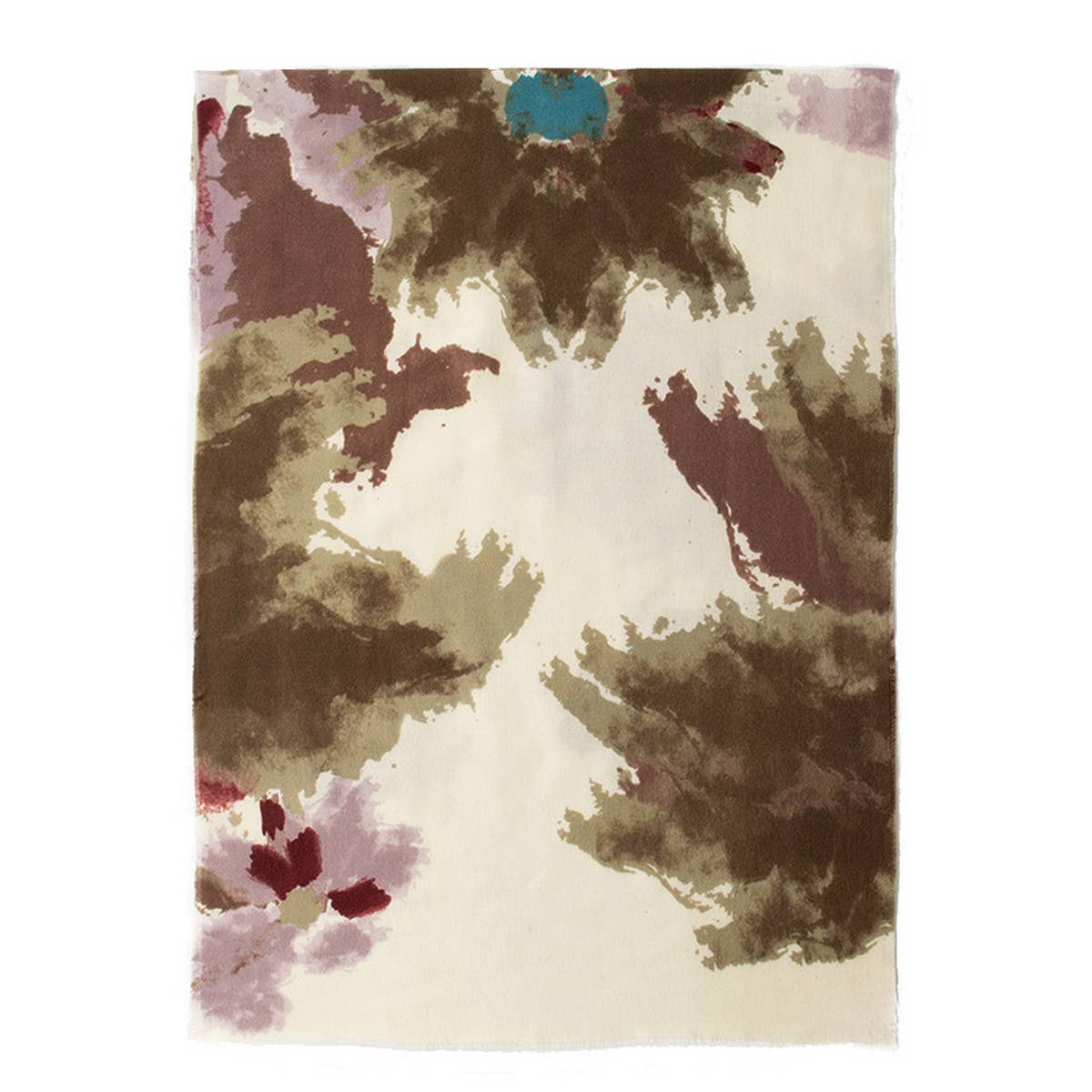 Ombre Scarf - Vintage Tassel Print Wrap for Women_CWASC0937