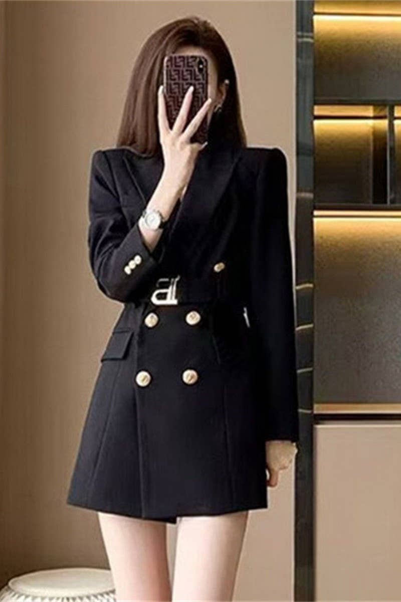 CWOBL00205_NEW SPRING FRENCH STYLE DOUBLE-BREASTED SUIT JACK