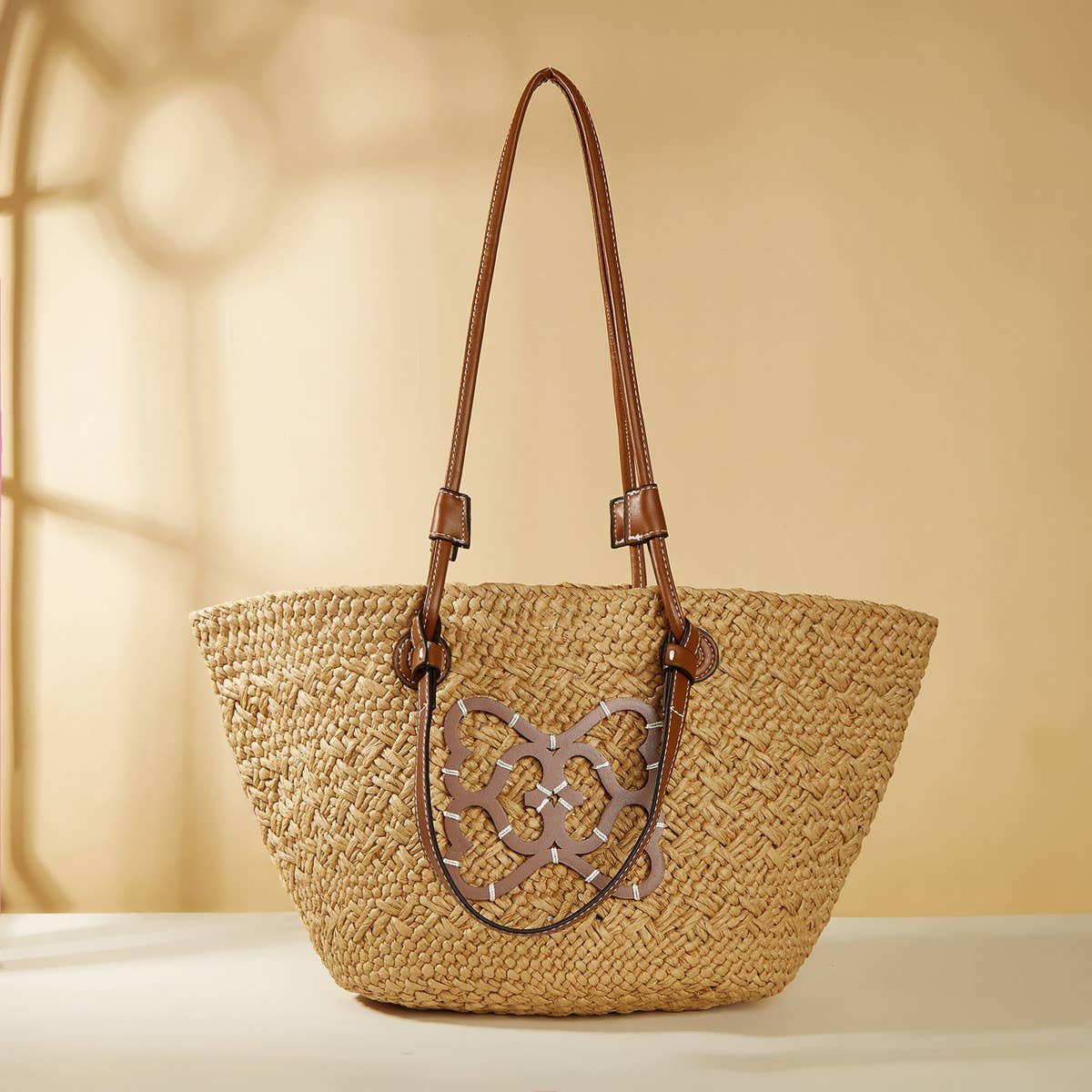 WOMEN HOT SELLING HAND-HELD SHOULDER STRAW BAG_CWAB1978