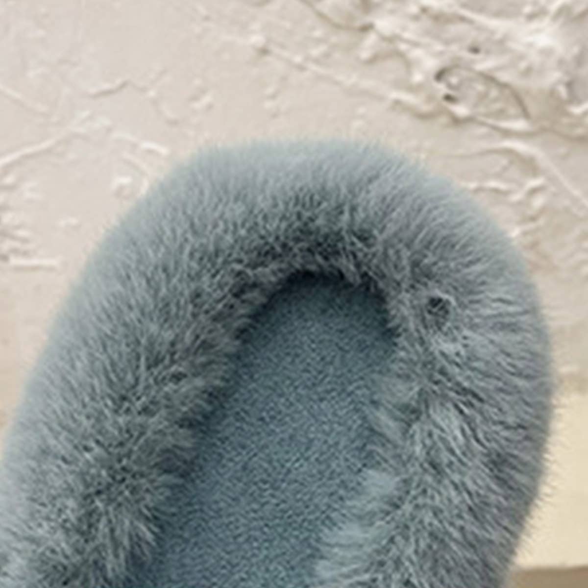 WEAR A THICK BOTTOM OF PLUSH SLIPPERS OUTSIDE