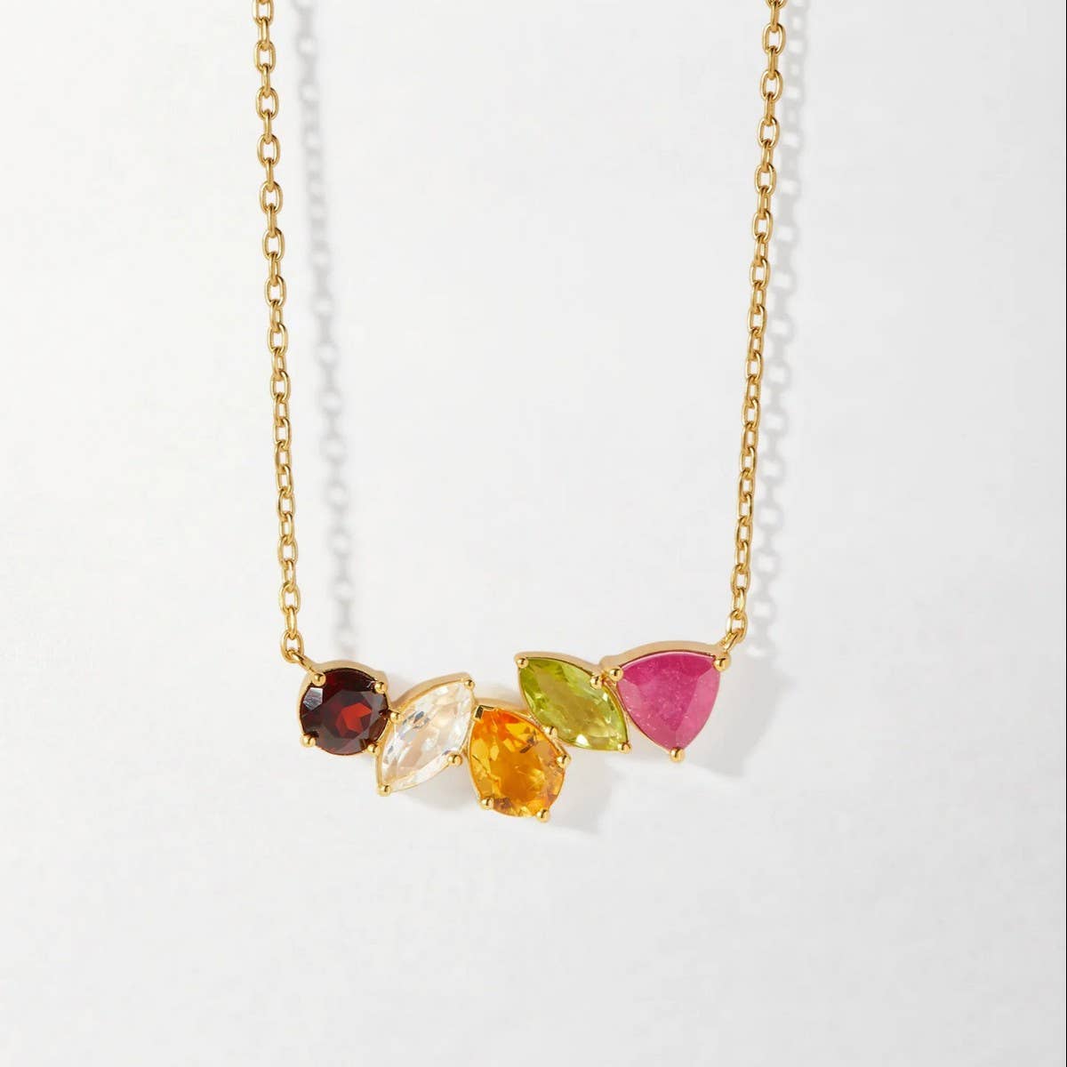 Ruby Zircon Choker Necklace ? Dainty Steel Glam