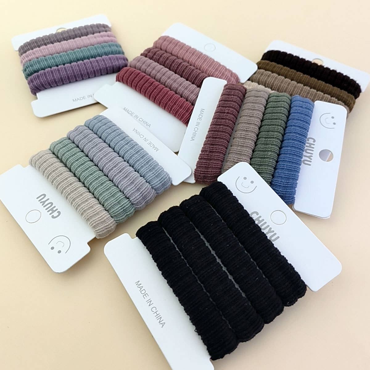 HIGH ELASTICITY SIMPLE PONYTAIL HAIR TIES_CWAHA1131